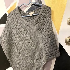 Knit poncho